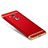 Funda Bumper Lujo Marco de Metal y Plastico M01 para Huawei G9 Plus Rojo