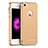 Funda Bumper Lujo Marco de Metal y Plastico para Apple iPhone 5 Oro