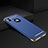 Funda Bumper Lujo Marco de Metal y Plastico para Apple iPhone X Azul