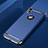 Funda Bumper Lujo Marco de Metal y Plastico para Apple iPhone X Azul