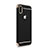 Funda Bumper Lujo Marco de Metal y Plastico para Apple iPhone X Negro