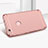 Funda Bumper Lujo Marco de Metal y Plastico para Huawei Honor 8 Lite Oro Rosa