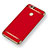 Funda Bumper Lujo Marco de Metal y Plastico para Huawei Honor Play 7X Rojo