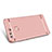 Funda Bumper Lujo Marco de Metal y Plastico para Huawei P9 Oro Rosa