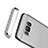 Funda Bumper Lujo Marco de Metal y Plastico para Samsung Galaxy S8 Plata