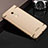 Funda Bumper Lujo Marco de Metal y Plastico para Xiaomi Redmi Note 3 MediaTek Oro