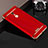 Funda Bumper Lujo Marco de Metal y Plastico para Xiaomi Redmi Note 3 MediaTek Rojo