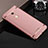 Funda Bumper Lujo Marco de Metal y Plastico para Xiaomi Redmi Note 3 Oro Rosa