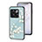 Funda Bumper Silicona Gel Espejo Flores Carcasa para OnePlus 10T 5G