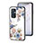 Funda Bumper Silicona Gel Espejo Flores Carcasa para OnePlus 9 5G