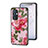 Funda Bumper Silicona Gel Espejo Flores Carcasa para OnePlus 9 5G