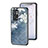 Funda Bumper Silicona Gel Espejo Flores Carcasa para OnePlus 9RT 5G