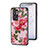 Funda Bumper Silicona Gel Espejo Flores Carcasa para OnePlus 9RT 5G