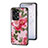 Funda Bumper Silicona Gel Espejo Flores Carcasa para OnePlus Nord 2T 5G