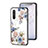 Funda Bumper Silicona Gel Espejo Flores Carcasa para OnePlus Nord CE 5G