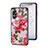 Funda Bumper Silicona Gel Espejo Flores Carcasa para Oppo A17