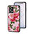 Funda Bumper Silicona Gel Espejo Flores Carcasa para Oppo F21 Pro 4G