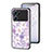 Funda Bumper Silicona Gel Espejo Flores Carcasa para Oppo K10 5G