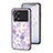 Funda Bumper Silicona Gel Espejo Flores Carcasa para Oppo K10 Pro 5G