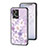 Funda Bumper Silicona Gel Espejo Flores Carcasa para Oppo Reno7 4G