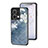 Funda Bumper Silicona Gel Espejo Flores Carcasa para Oppo Reno8 5G