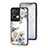 Funda Bumper Silicona Gel Espejo Flores Carcasa para Oppo Reno8 Pro 5G