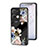 Funda Bumper Silicona Gel Espejo Flores Carcasa para Oppo Reno8 Pro 5G