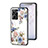 Funda Bumper Silicona Gel Espejo Flores Carcasa para Realme 10 4G