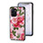 Funda Bumper Silicona Gel Espejo Flores Carcasa para Realme 10 5G