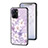 Funda Bumper Silicona Gel Espejo Flores Carcasa para Realme 10S 5G