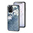 Funda Bumper Silicona Gel Espejo Flores Carcasa para Realme 10S 5G