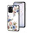 Funda Bumper Silicona Gel Espejo Flores Carcasa para Realme 10T 5G