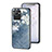 Funda Bumper Silicona Gel Espejo Flores Carcasa para Realme C30