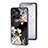 Funda Bumper Silicona Gel Espejo Flores Carcasa para Realme C53