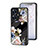 Funda Bumper Silicona Gel Espejo Flores Carcasa para Realme C55