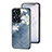 Funda Bumper Silicona Gel Espejo Flores Carcasa para Realme C55