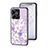 Funda Bumper Silicona Gel Espejo Flores Carcasa para Realme C67