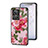 Funda Bumper Silicona Gel Espejo Flores Carcasa para Realme GT2 Master Explorer