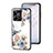 Funda Bumper Silicona Gel Espejo Flores Carcasa para Realme Narzo N53