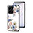 Funda Bumper Silicona Gel Espejo Flores Carcasa para Vivo iQOO Z6 Lite 5G