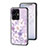 Funda Bumper Silicona Gel Espejo Flores Carcasa para Vivo iQOO Z6 Lite 5G