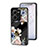 Funda Bumper Silicona Gel Espejo Flores Carcasa para Vivo V25e