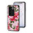 Funda Bumper Silicona Gel Espejo Flores Carcasa para Vivo V27 5G