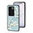 Funda Bumper Silicona Gel Espejo Flores Carcasa para Vivo V27 Pro 5G