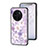 Funda Bumper Silicona Gel Espejo Flores Carcasa para Vivo X90 Pro 5G