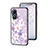 Funda Bumper Silicona Gel Espejo Flores Carcasa para Vivo Y02S