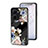 Funda Bumper Silicona Gel Espejo Flores Carcasa para Vivo Y16