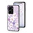 Funda Bumper Silicona Gel Espejo Flores Carcasa para Vivo Y16