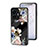 Funda Bumper Silicona Gel Espejo Flores Carcasa para Vivo Y77e t1