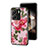 Funda Bumper Silicona Gel Espejo Flores Carcasa para Xiaomi Poco C65